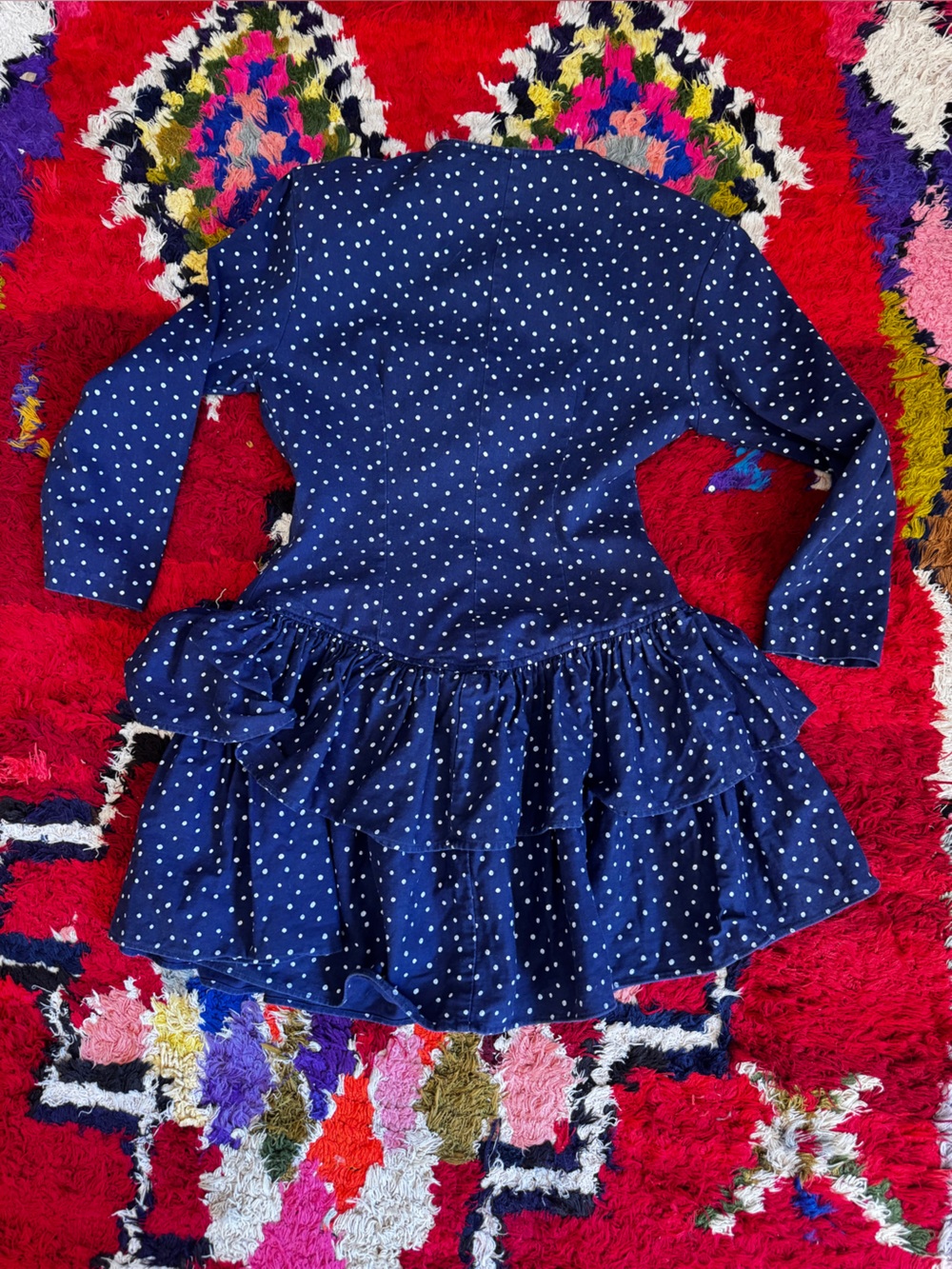 80s Vintage Byer Too Western Denim Dress Sz Sm - Picture 3 of 8